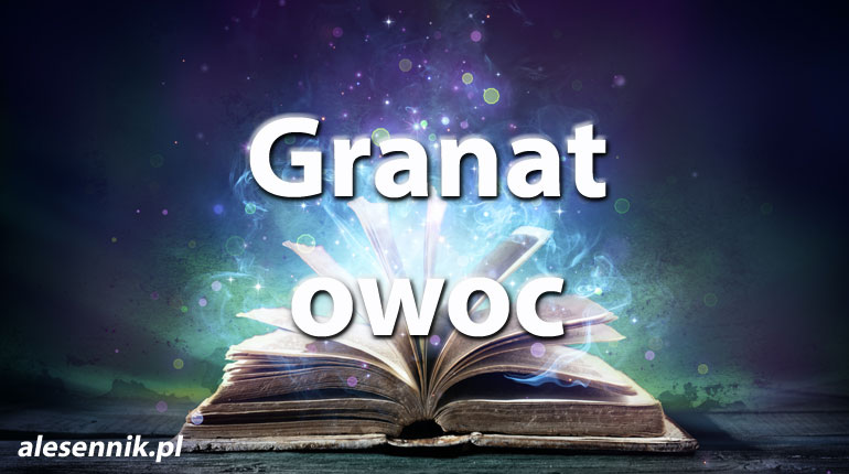 Sennik Granat owoc - alesennik.pl - Znaczenie snów